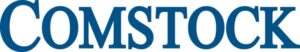 blue logo text